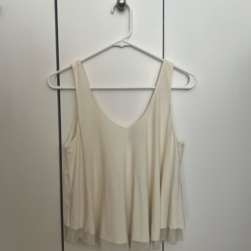 Express XS Ivory Sleeveless Blouse